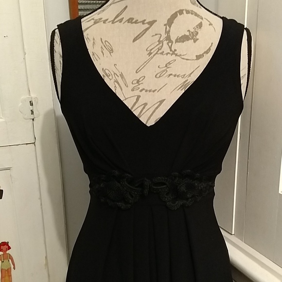 Soprano black dress with frog fastener Sz S - Picture 3 of 8